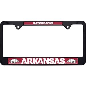 NWT Arkansas Razorbacks Black License Plate Frame‎